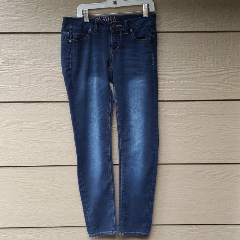 Delia's Olivia dark skinny jeans jeggings 3